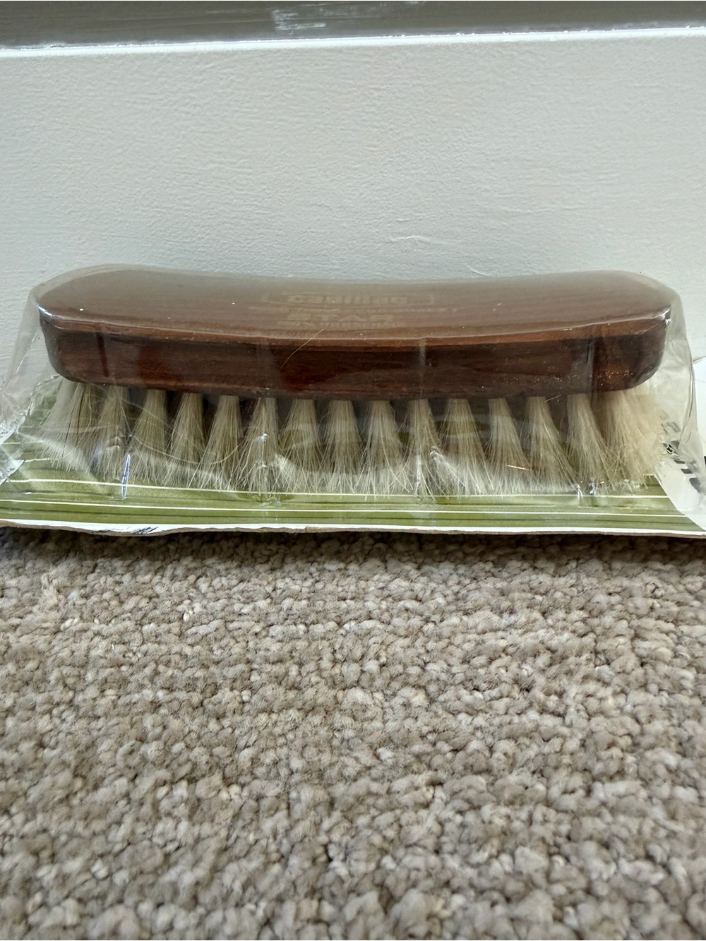 Vintage Cadillac Satellite Shoe Brush 100% Horsehair Made in Israel NOS Sealed - Picture 5 of 8